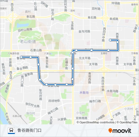 公交436路的线路图