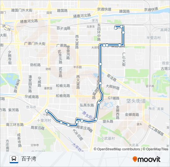 公交439路的线路图