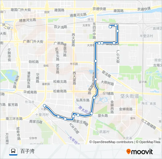 公交439路的线路图
