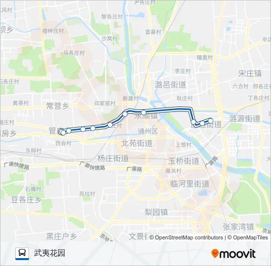442 Bus Line Map