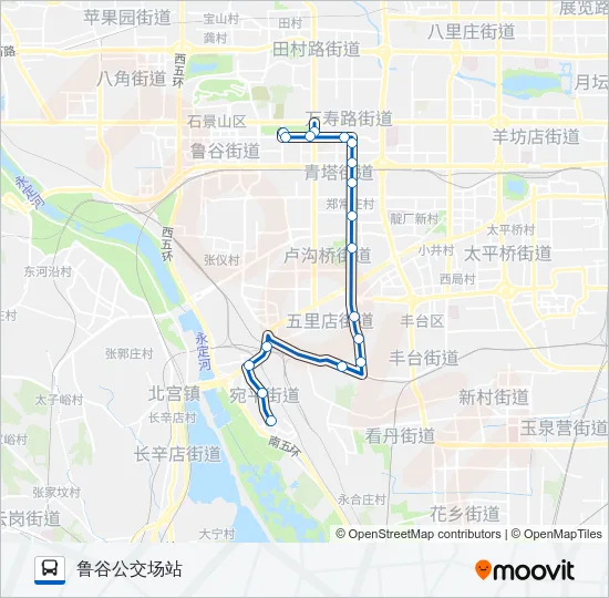 452 Bus Line Map