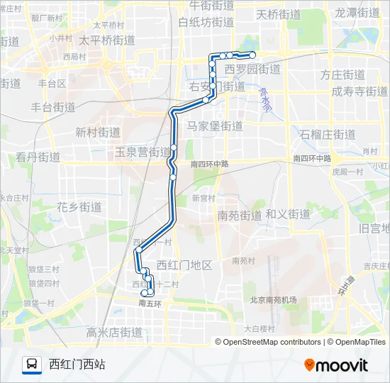 454 Bus Line Map