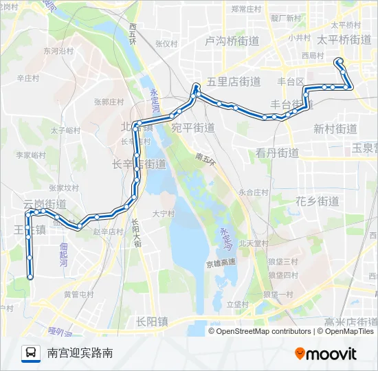 459 Bus Line Map