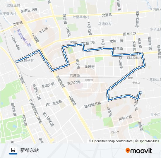 公交462路的线路图