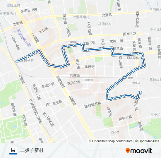 462 Bus Line Map