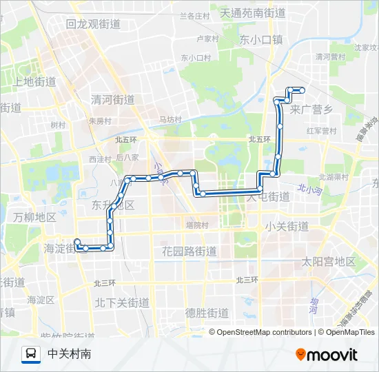 公交466路的线路图