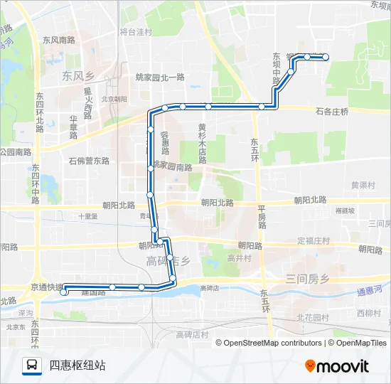 468 Bus Line Map