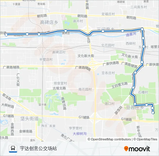 475 Bus Line Map