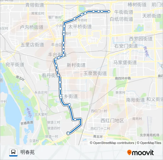 477 Bus Line Map