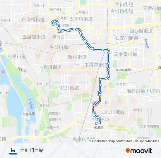 483 Bus Line Map