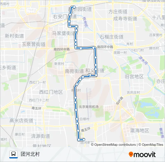485 Bus Line Map