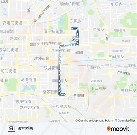 486 bus Line Map