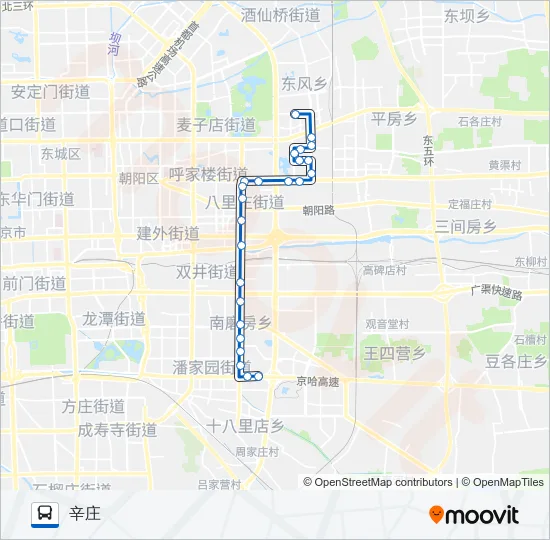 486 Bus Line Map