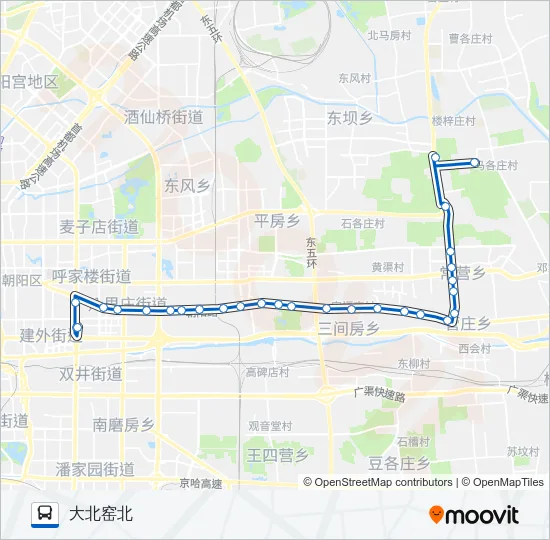 488 Bus Line Map