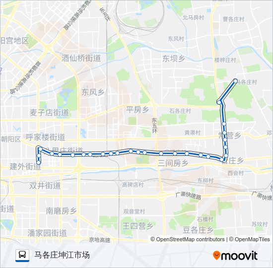 公交488路的线路图