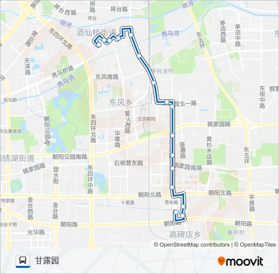 494 Bus Line Map