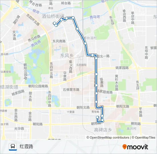 494 Bus Line Map