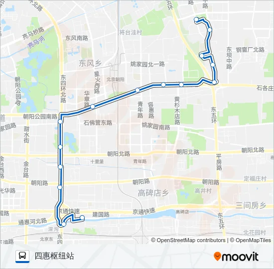 公交496路的线路图