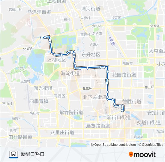 公交498路的线路图