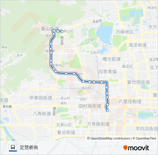 505 Bus Line Map