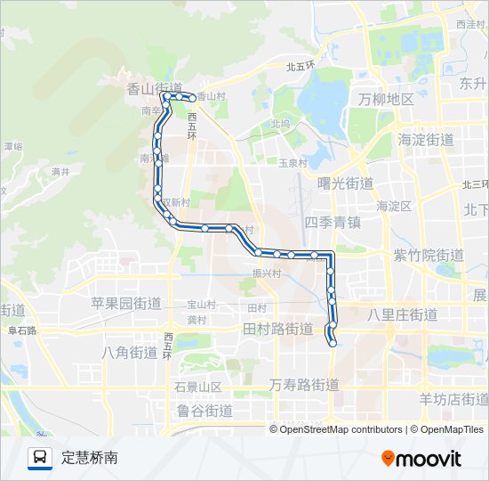 505 bus Line Map