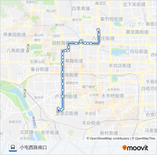 507 bus Line Map