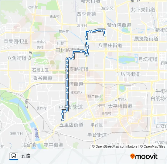 507 Bus Line Map