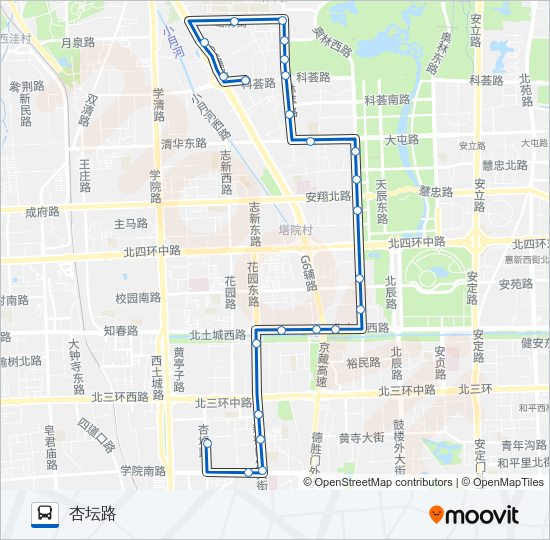 公交510路的线路图