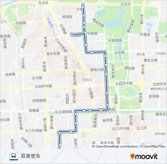 公交510路的线路图