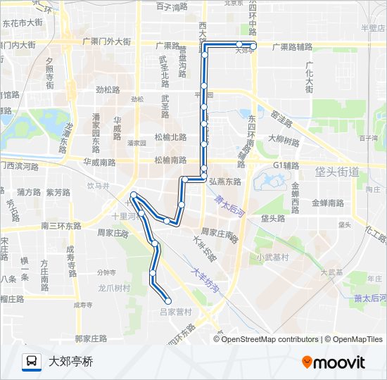 公交513路的线路图