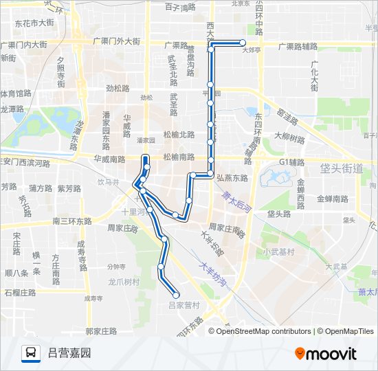 513 bus Line Map