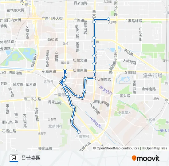513 Bus Line Map