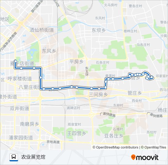 公交517路的线路图