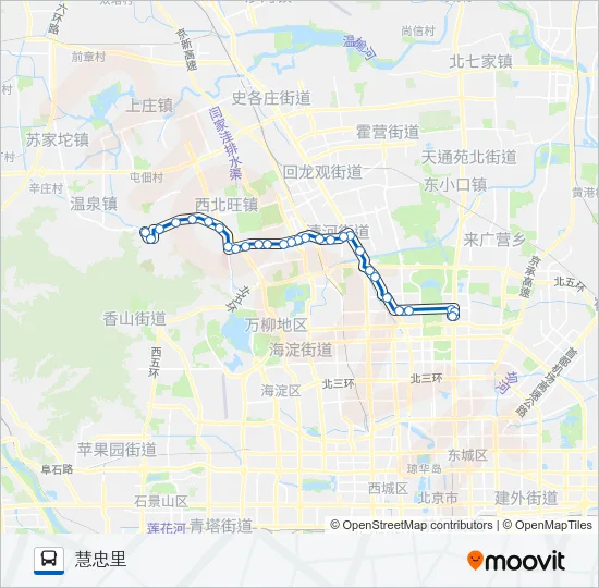 518 Bus Line Map