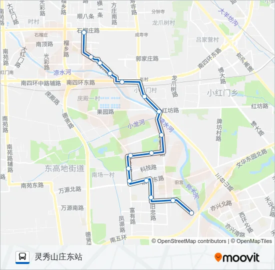 524 Bus Line Map
