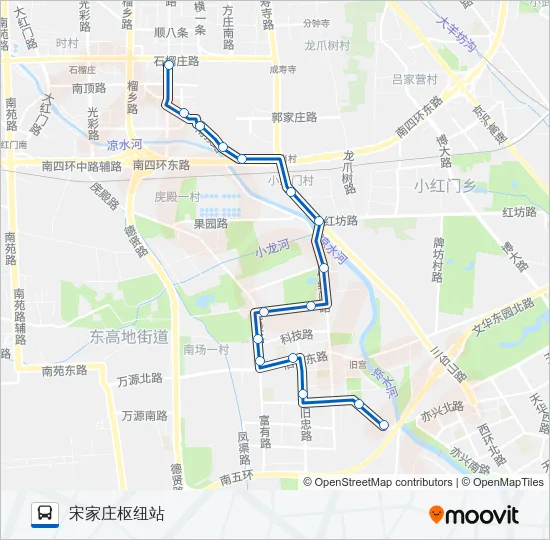 524 Bus Line Map
