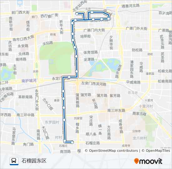 525 Route Schedules Stops Maps 石榴园东区