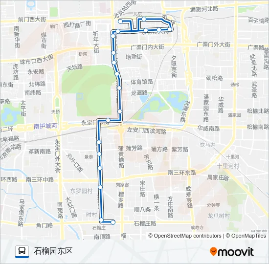 525 Bus Line Map