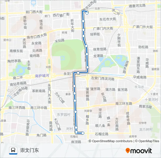 525 Bus Line Map