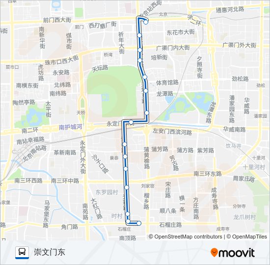 525 bus Line Map