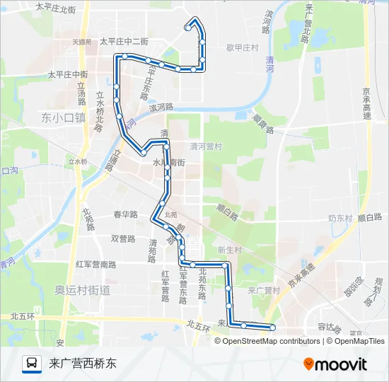 530 Bus Line Map