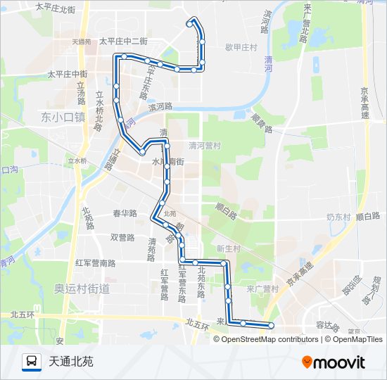 公交530路的线路图