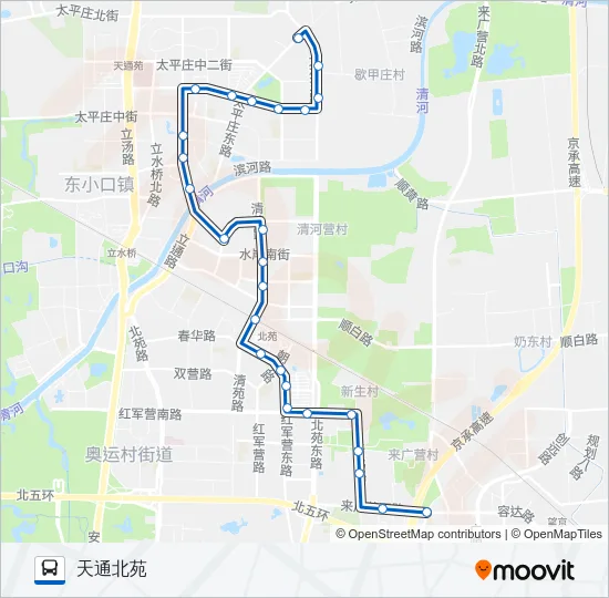 530 Bus Line Map