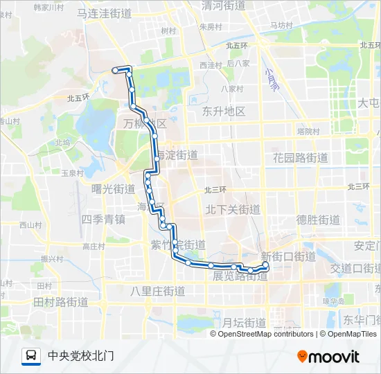 534 Bus Line Map