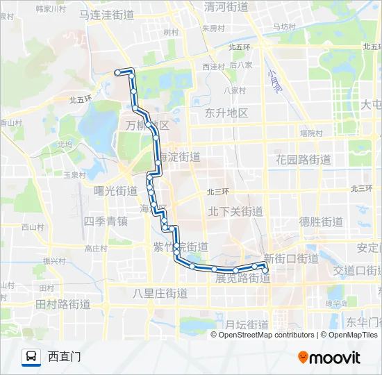 534 Bus Line Map