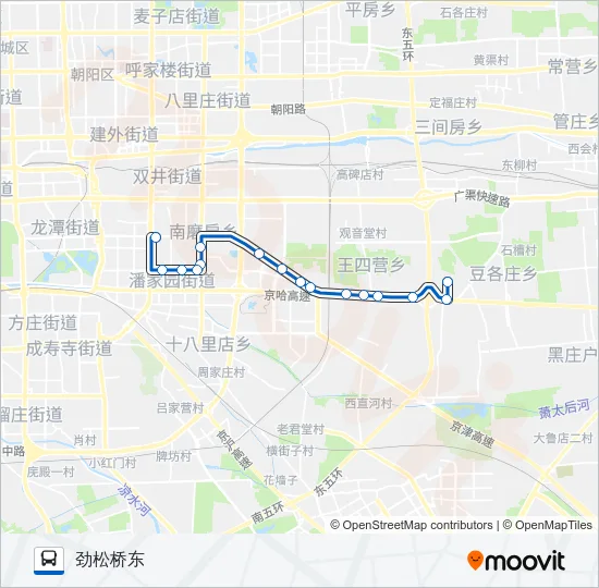 535 Bus Line Map