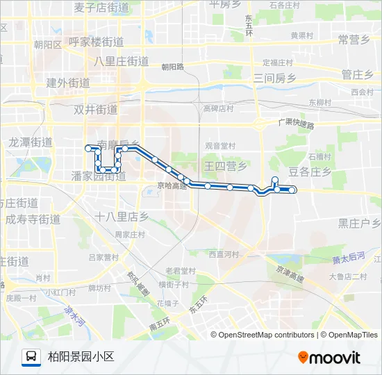 535 Bus Line Map