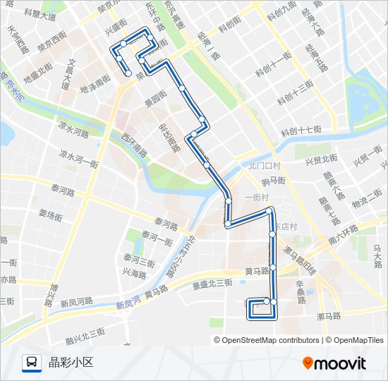 公交542路的线路图