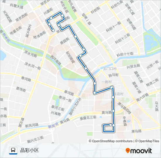 542 Bus Line Map
