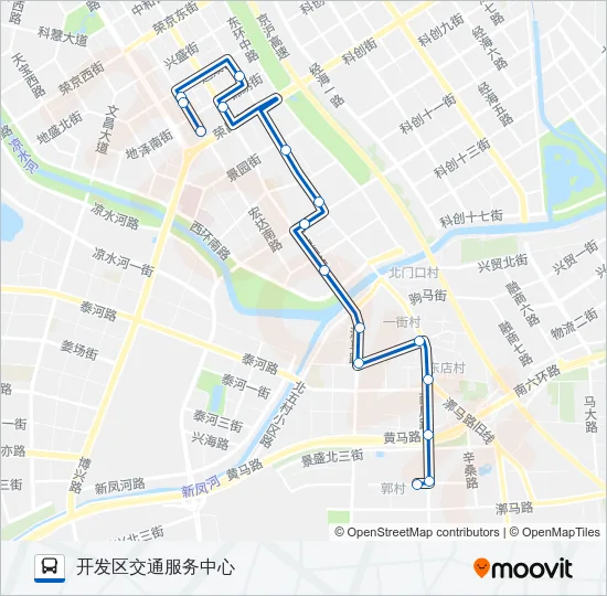 542 Bus Line Map